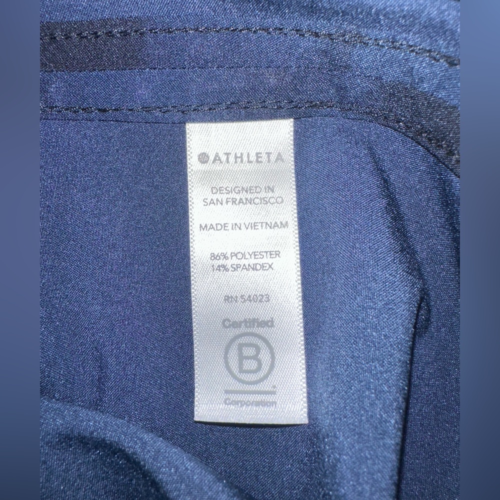Athleta Zephyr Print Tank Top Blue Blurred Camo Size Small - Picture 6 of 7
